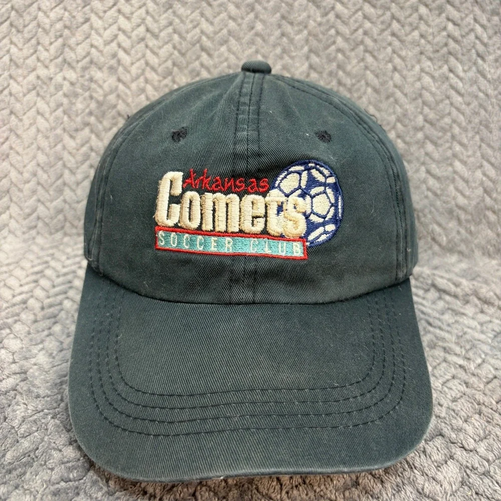 Arkansas Comets Soccer Club Hat OG Brand Adjustable Strapback Navy Blue Cap